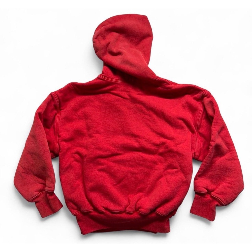 Yeezy Gap Double Layer Hoodie Red Kids Large 701378-00 FA21 Sweatshirt - Picture 2 of 8